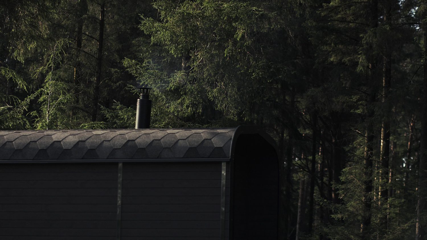 A You Can Sauna site in the forest